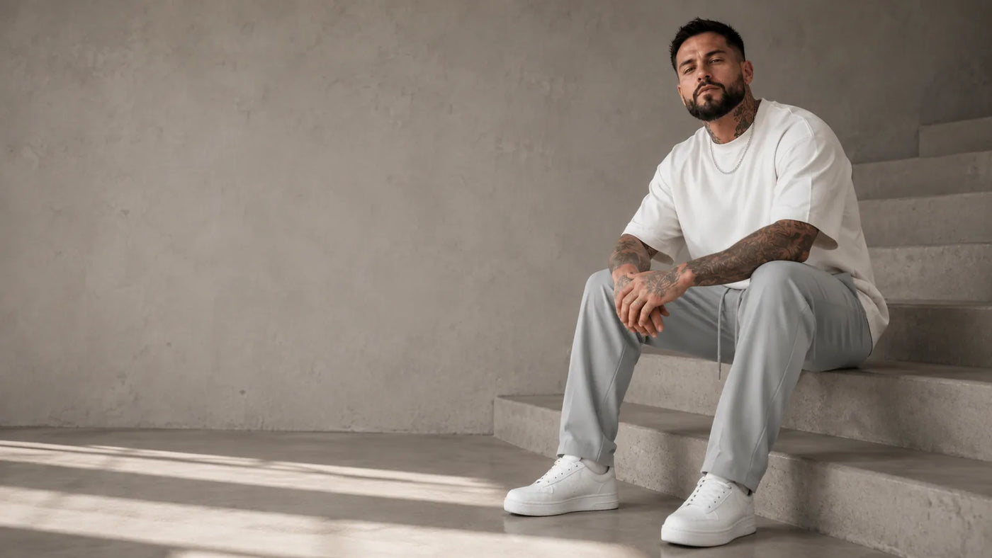 Jogger Dublin gris claro, para el fin de semana
