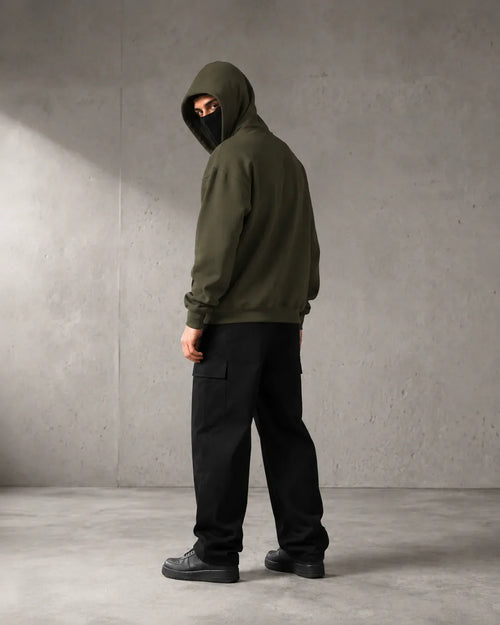HOODIE NINJA en VERDE MILITAR